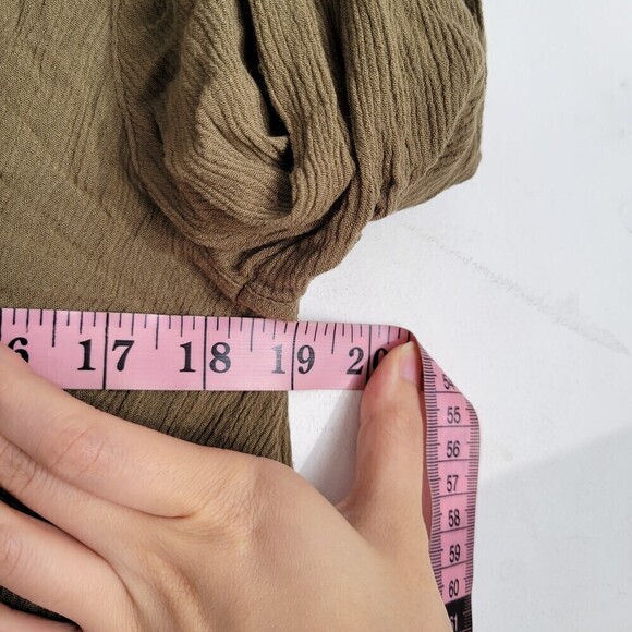 Cleobella Brown Pocket Front Long Sleeve Belted Light Cardigan Jacket Size Small - Picture 7 of 10